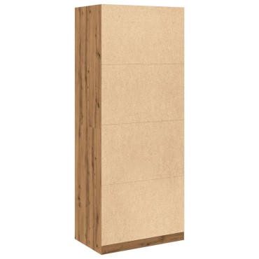 vidaXL Ντουλάπα Αρτισιανή Δρυς 80x50x200cm από Επεξεργασμένο Ξύλο 1 τεμ.