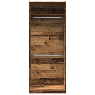 vidaXL Ντουλάπα Όψη Παλαιού Ξύλου 80x50x200cm από Επεξεργασμένο Ξύλο 1 τεμ.