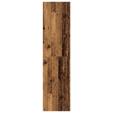 vidaXL Ντουλάπα Όψη Παλαιού Ξύλου 80x50x200cm από Επεξεργασμένο Ξύλο 1 τεμ.