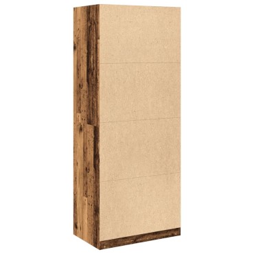 vidaXL Ντουλάπα Όψη Παλαιού Ξύλου 80x50x200cm από Επεξεργασμένο Ξύλο 1 τεμ.