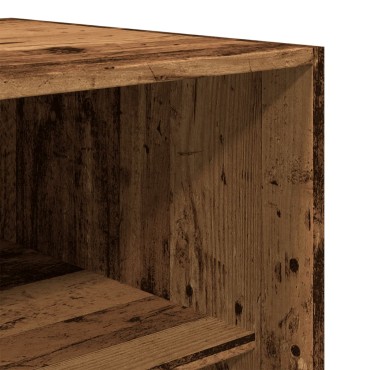 vidaXL Ντουλάπα Όψη Παλαιού Ξύλου 80x50x200cm από Επεξεργασμένο Ξύλο 1 τεμ.