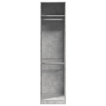vidaXL Ντουλάπα Γκρι του Σκυροδέματος 50x50x200cm Επεξεργασμένο Ξύλο 1 τεμ.