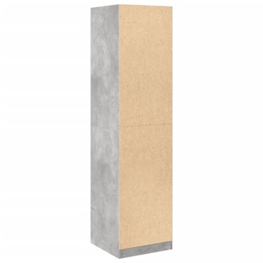 vidaXL Ντουλάπα Γκρι του Σκυροδέματος 50x50x200cm Επεξεργασμένο Ξύλο 1 τεμ.