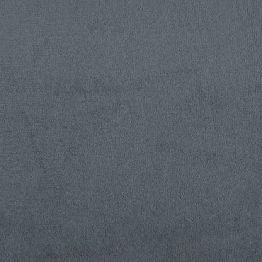 vidaXL Κρεβάτι Boxspring με Στρώμα Σκούρο Γκρι 90x200 εκ. Βελούδινο