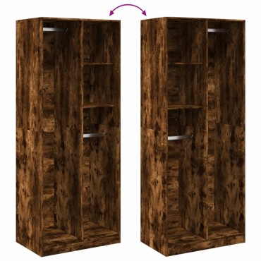 vidaXL Ντουλάπα Καπνιστή Δρυς 80x50x200cm από Επεξεργασμένο Ξύλο 1 τεμ.