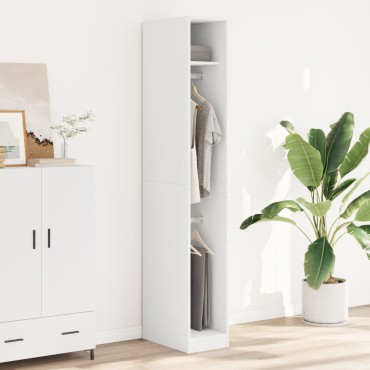 vidaXL Ντουλάπα Λευκή 30x50x200cm από Επεξεργασμένο Ξύλο 1 τεμ.