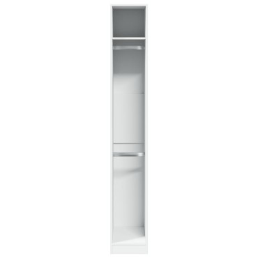 vidaXL Ντουλάπα Λευκή 30x50x200cm από Επεξεργασμένο Ξύλο 1 τεμ.