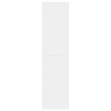 vidaXL Ντουλάπα Λευκή 30x50x200cm από Επεξεργασμένο Ξύλο 1 τεμ.