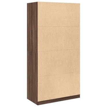 vidaXL Ντουλάπα Καφέ Δρυς 100x50x200cm από Επεξεργασμένο Ξύλο 1 τεμ.