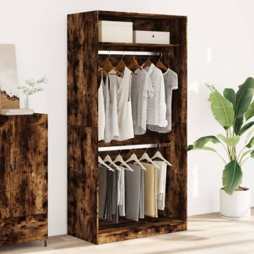 vidaXL Ντουλάπα Καπνιστή Δρυς 100x50x200cm από Επεξεργασμένο Ξύλο 1 τεμ.