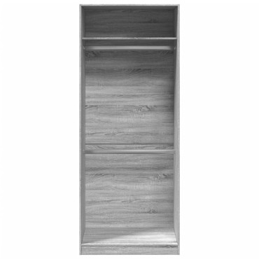 vidaXL Ντουλάπα Γκρι Sonoma 80x50x200cm από Επεξεργασμένο Ξύλο 1 τεμ.