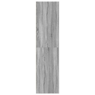 vidaXL Ντουλάπα Γκρι Sonoma 80x50x200cm από Επεξεργασμένο Ξύλο 1 τεμ.