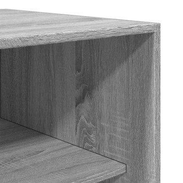vidaXL Ντουλάπα Γκρι Sonoma 80x50x200cm από Επεξεργασμένο Ξύλο 1 τεμ.