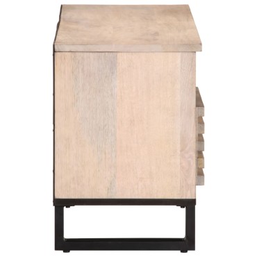 vidaXL Έπιπλο Τηλεόρασης 100x34x46cm από Μασίφ Ξύλο Μάνγκο 1 τεμ.