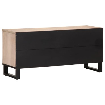 vidaXL Έπιπλο Τηλεόρασης 100x34x46cm από Μασίφ Ξύλο Μάνγκο 1 τεμ.