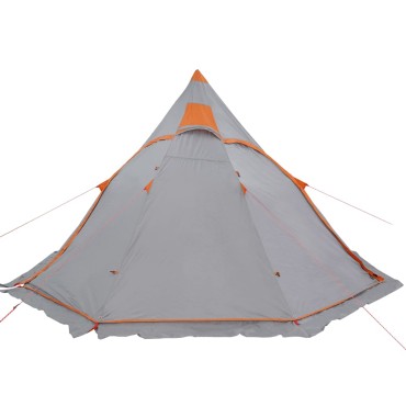 vidaXL Σκηνή Κάμπινγκ Tipi 5 Ατόμων Αδιάβροχη Γκρι