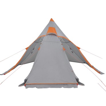 vidaXL Σκηνή Κάμπινγκ Tipi 5 Ατόμων Αδιάβροχη Γκρι