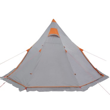 vidaXL Σκηνή Κάμπινγκ Tipi 5 Ατόμων Αδιάβροχη Γκρι