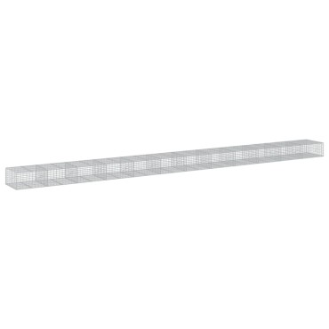vidaXL Συρματοκιβώτιο με Κάλυμμα 1200x100x50εκ από Γαλβανισμένο Χάλυβα