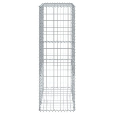 vidaXL Συρματοκιβώτιο με Κάλυμμα 300x50x150εκ. από Γαλβανισμένο Χάλυβα
