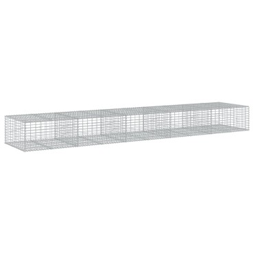 vidaXL Συρματοκιβώτιο με Κάλυμμα 500x100x50εκ. από Γαλβανισμένο Χάλυβα