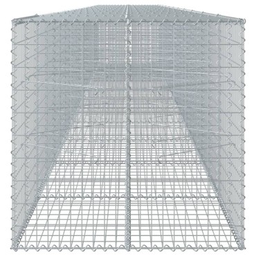 vidaXL Συρματοκιβώτιο με Κάλυμμα 1100x100x100 εκ. Γαλβανισμένο Χάλυβα
