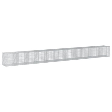 vidaXL Συρματοκιβώτιο με Κάλυμμα 1100x100x100 εκ. Γαλβανισμένο Χάλυβα