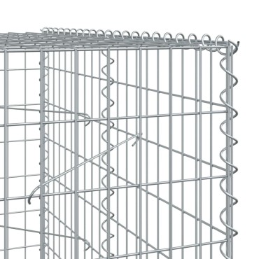 vidaXL Συρματοκιβώτιο με Κάλυμμα 1050x100x200 εκ. Γαλβανισμένο Χάλυβα