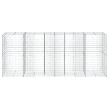 vidaXL Συρματοκιβώτιο με Κάλυμμα 500x100x200εκ από Γαλβανισμένο Χάλυβα