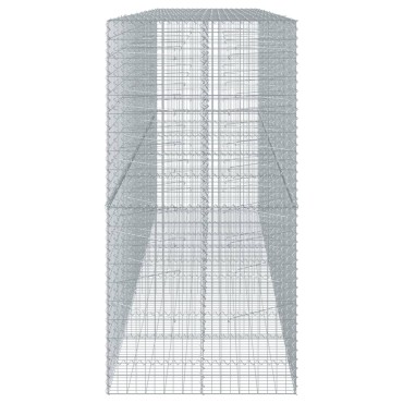 vidaXL Συρματοκιβώτιο με Κάλυμμα 500x100x200εκ από Γαλβανισμένο Χάλυβα