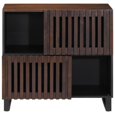 vidaXL Ντουλάπι Καφέ 80x34x75cm από Μασίφ Ξύλο Μάνγκο 1 τεμ.