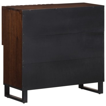 vidaXL Ντουλάπι Καφέ 80x34x75cm από Μασίφ Ξύλο Μάνγκο 1 τεμ.