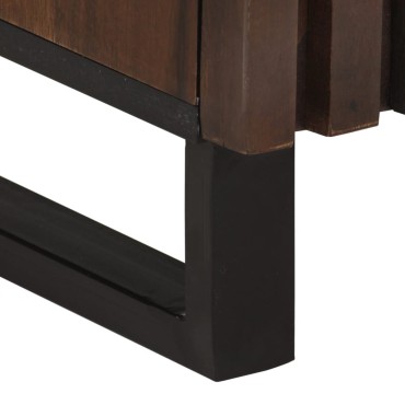 vidaXL Ντουλάπι Καφέ 80x34x75cm από Μασίφ Ξύλο Μάνγκο 1 τεμ.