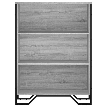 vidaXL Βιβλιοθήκη Γκρι Sonoma 80x31x106cm από Επεξεργ. Ξύλο 1 τεμ.