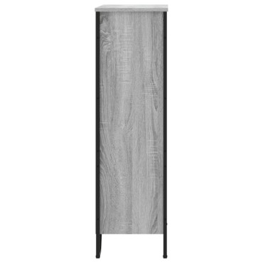 vidaXL Βιβλιοθήκη Γκρι Sonoma 80x31x106cm από Επεξεργ. Ξύλο 1 τεμ.
