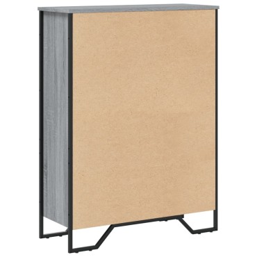 vidaXL Βιβλιοθήκη Γκρι Sonoma 80x31x106cm από Επεξεργ. Ξύλο 1 τεμ.