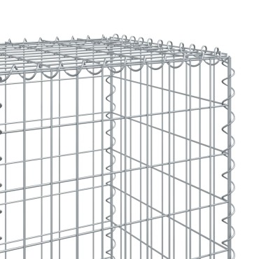 vidaXL Συρματοκιβώτιο με Κάλυμμα 1000x50x150εκ από Γαλβανισμένο Χάλυβα