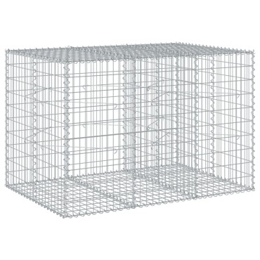 vidaXL Συρματοκιβώτιο με Κάλυμμα 150x100x100εκ από Γαλβανισμένο Χάλυβα