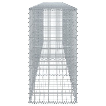 vidaXL Συρματοκιβώτιο με Κάλυμμα 400x50x100εκ. από Γαλβανισμένο Χάλυβα
