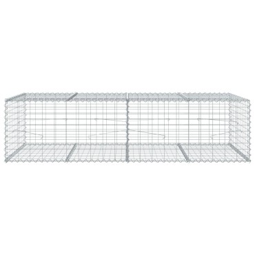 vidaXL Συρματοκιβώτιο με Κάλυμμα 200x100x50εκ. από Γαλβανισμένο Χάλυβα
