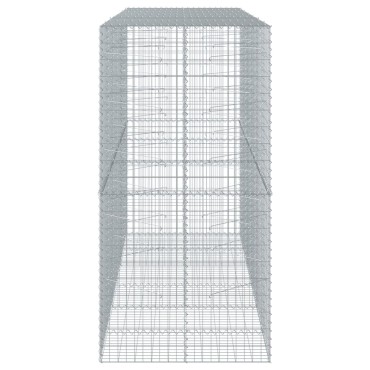 vidaXL Συρματοκιβώτιο με Κάλυμμα 300x100x200εκ από Γαλβανισμένο Χάλυβα