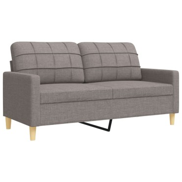 Σετ Σαλονιού 3 τεμ. Taupe Υφασμάτινο 77x77x80cm  Διθέσιος Τριθέσιος