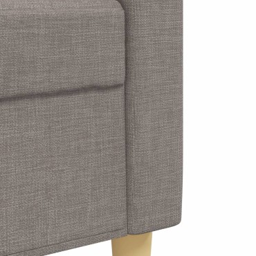 Σετ Σαλονιού 3 τεμ. Taupe Υφασμάτινο 77x77x80cm  Διθέσιος Τριθέσιος