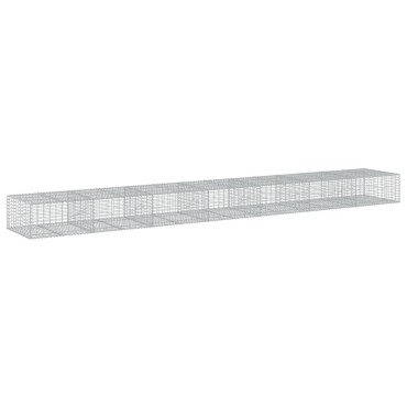 vidaXL Συρματοκιβώτιο με Κάλυμμα 700x100x50εκ. από Γαλβανισμένο Χάλυβα