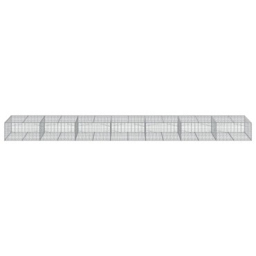 vidaXL Συρματοκιβώτιο με Κάλυμμα 700x100x50εκ. από Γαλβανισμένο Χάλυβα
