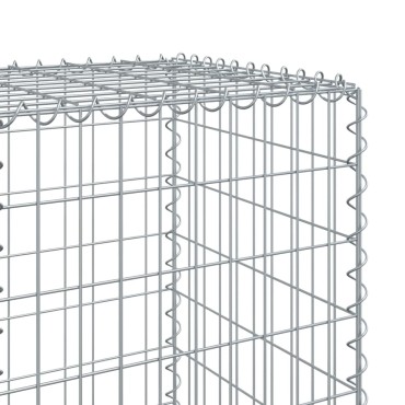 vidaXL Συρματοκιβώτιο με Κάλυμμα 600x50x150εκ. από Γαλβανισμένο Χάλυβα