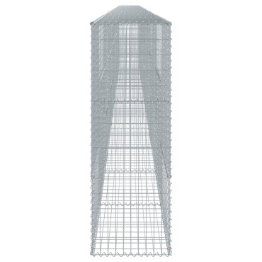 vidaXL Συρματοκιβώτιο με Κάλυμμα 1200x50x150εκ από Γαλβανισμένο Χάλυβα