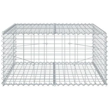 vidaXL Συρματοκιβώτιο με Κάλυμμα 100x100x50εκ. από Γαλβανισμένο Χάλυβα