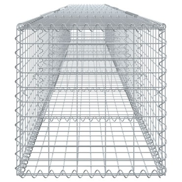 vidaXL Συρματοκιβώτιο με Κάλυμμα 700x50x50 εκ. από Γαλβανισμένο Χάλυβα