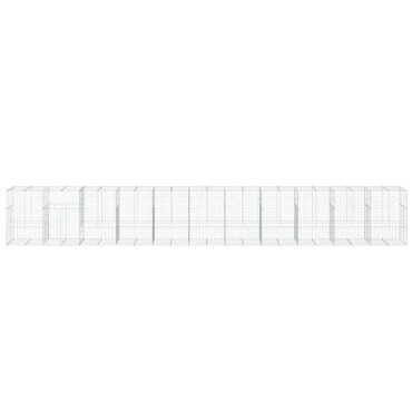 vidaXL Συρματοκιβώτιο με Κάλυμμα 1100x100x150 εκ. Γαλβανισμένο Χάλυβα